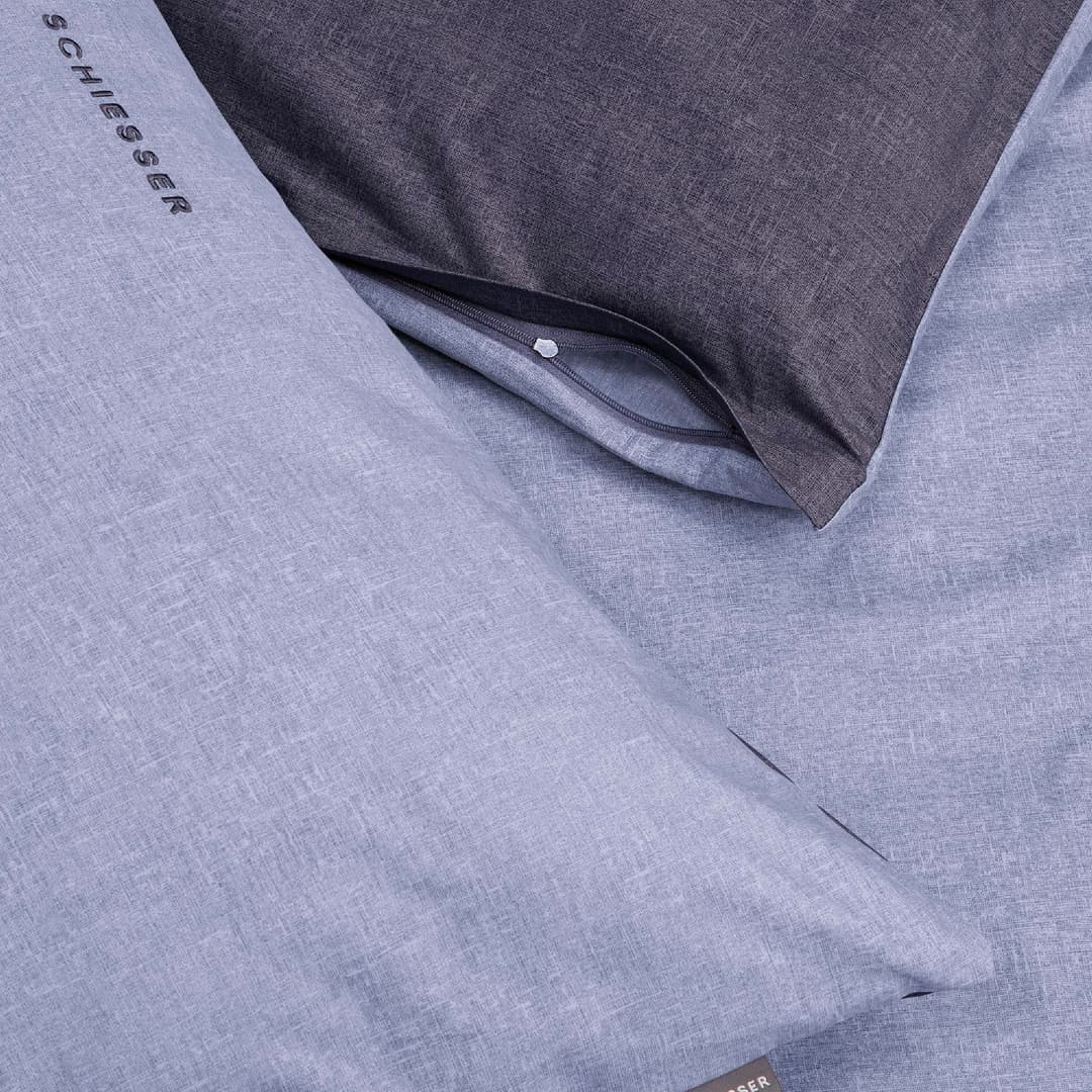 Schiesser Kissenhüllen Doubleface | Blau