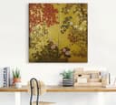 Artland Japanischer Wandschirm Leinwandbild | Gold 2