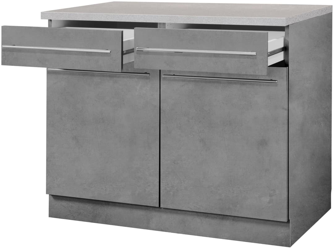 wiho Küchen Unterschrank Chicago | Grau