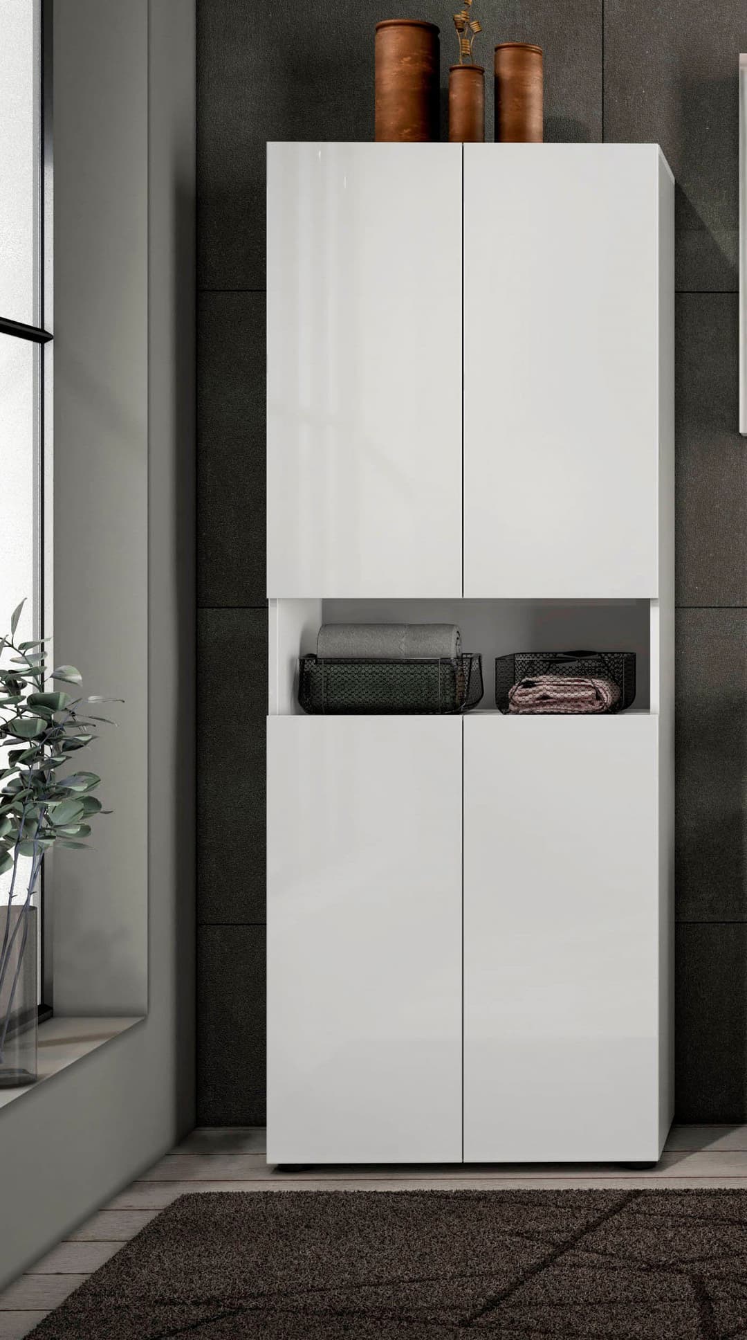 welltime Hochschrank MISTER | Weiß