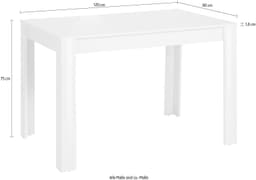 OTTO home Esstisch Meigh | Weiß