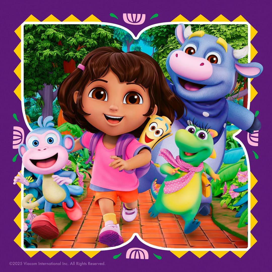 Ravensburger Puzzle 3x49, Dora the Explorer | Mehrfarbig