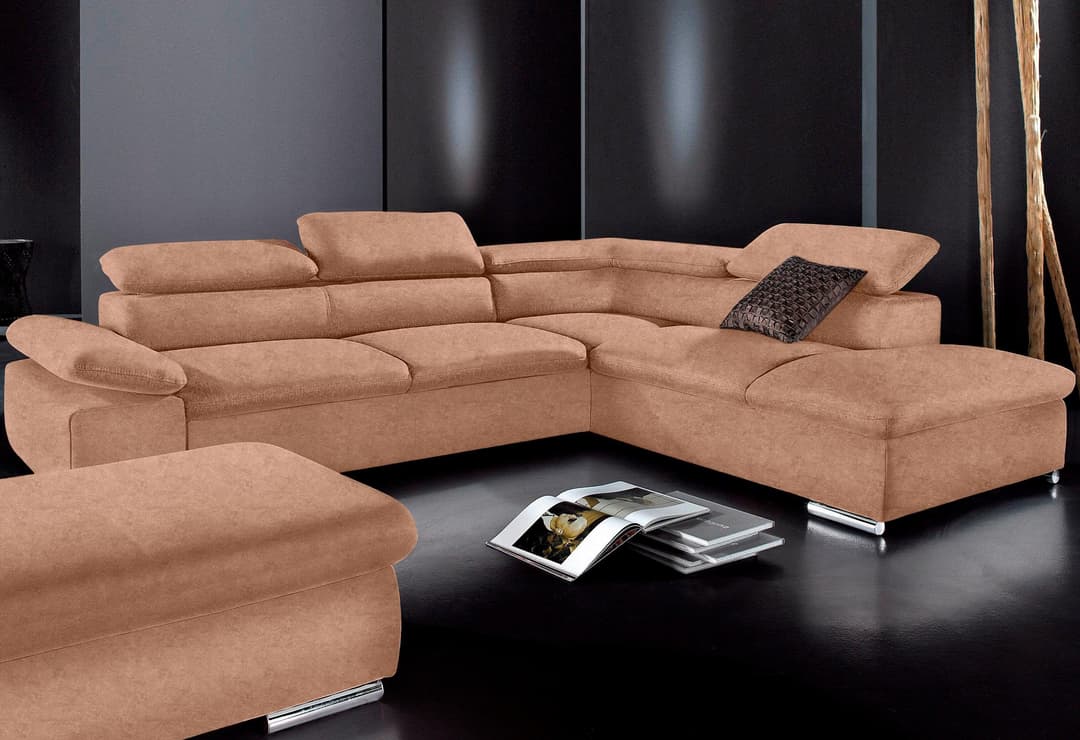 sit&more Ecksofa Alcudia L-Form | Braun