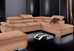 sit&more Ecksofa Alcudia L-Form | Braun