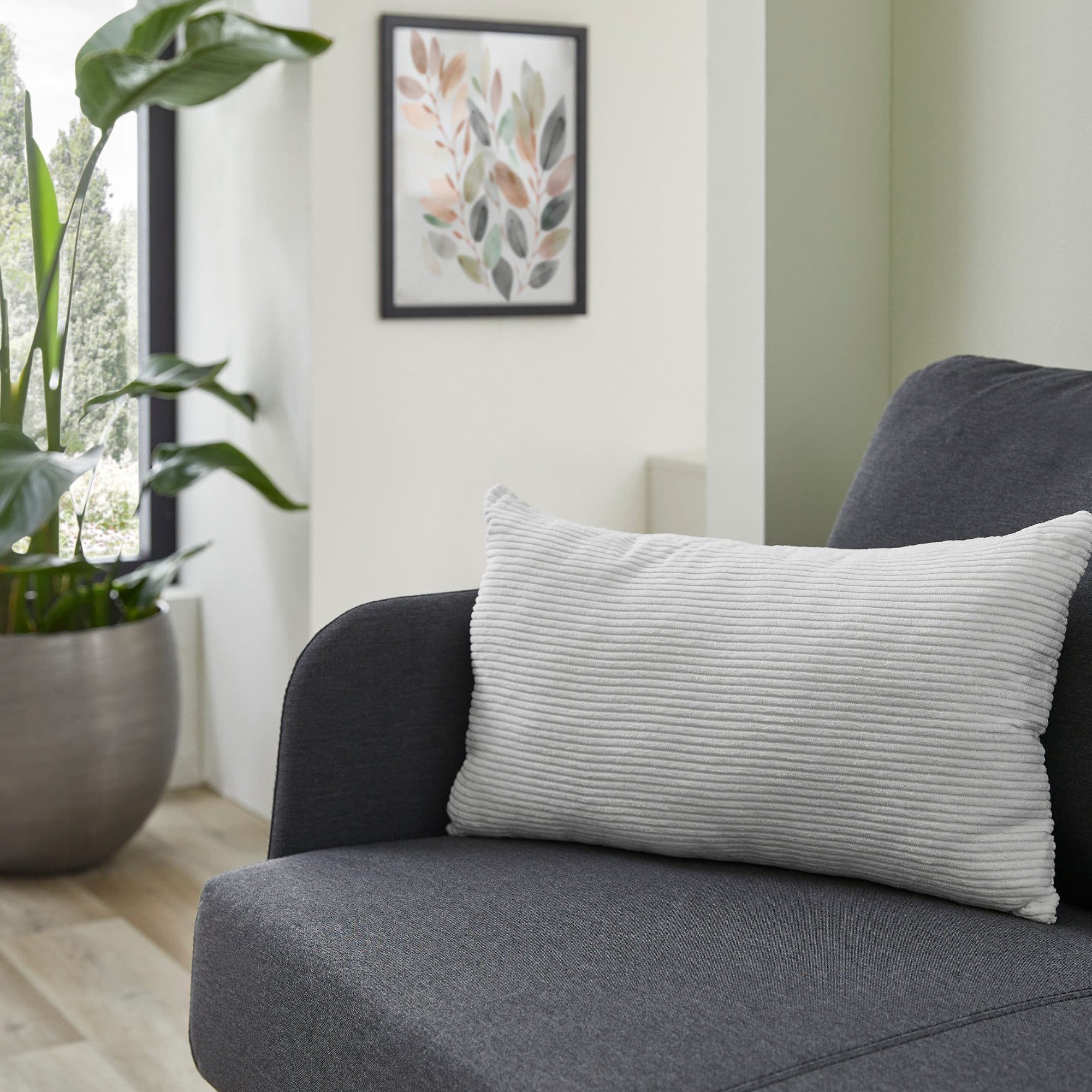Andiamo Dekokissen Cord Kissen Emy | Weiß