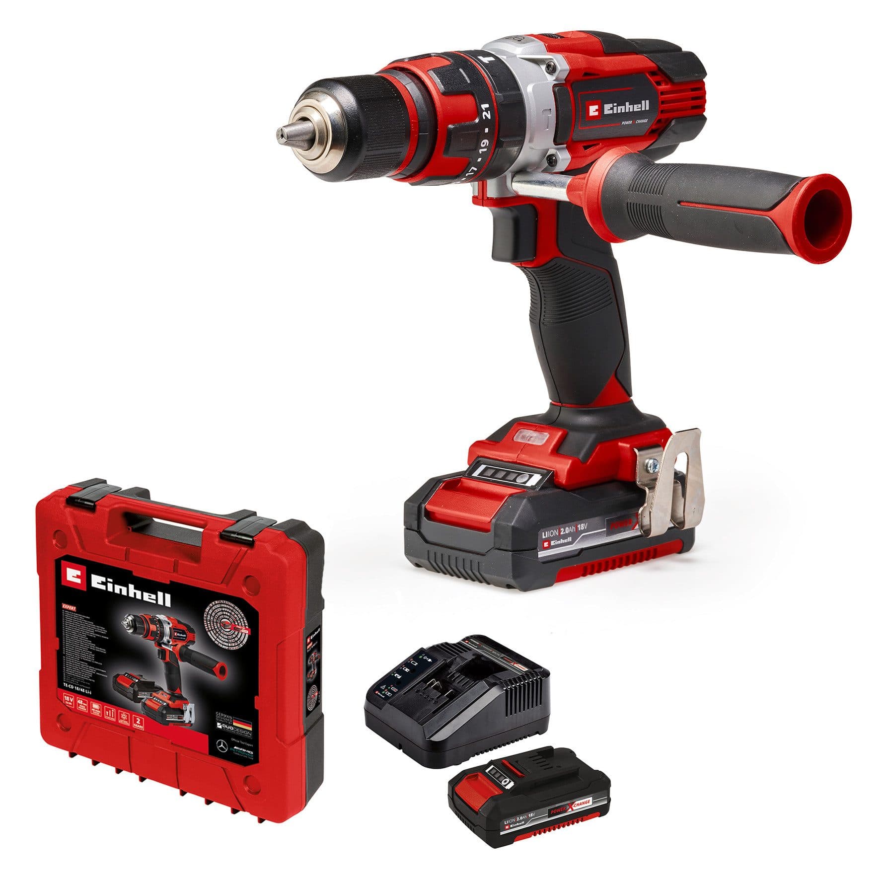 Einhell Akku-Schlagbohrschrauber TE-CD 18/48 Li-i | Rot
