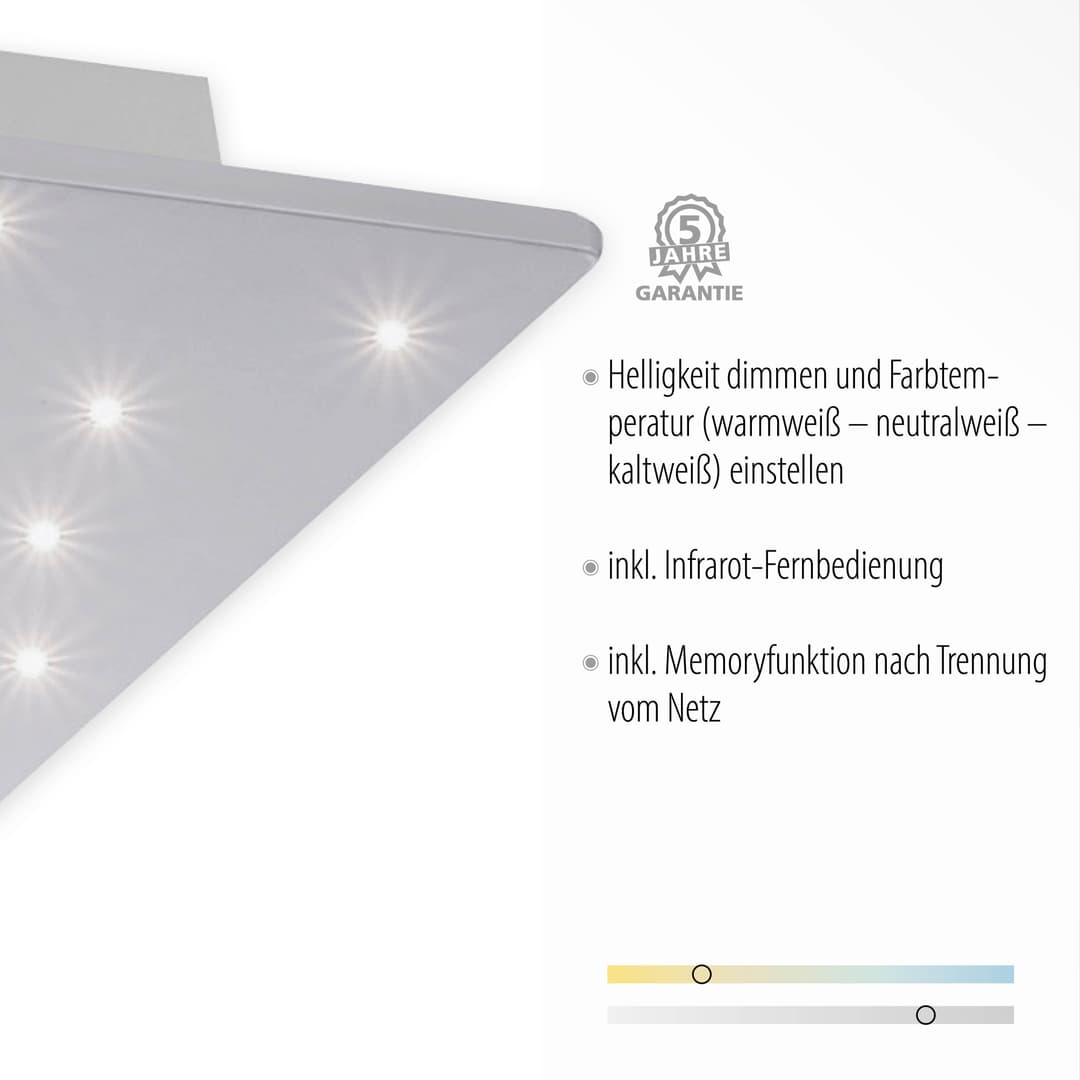 JUST LIGHT LED Deckenleuchte SPARKLE | Weiß