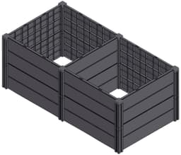 KHW Hochbeet Demeter XL | Schwarz