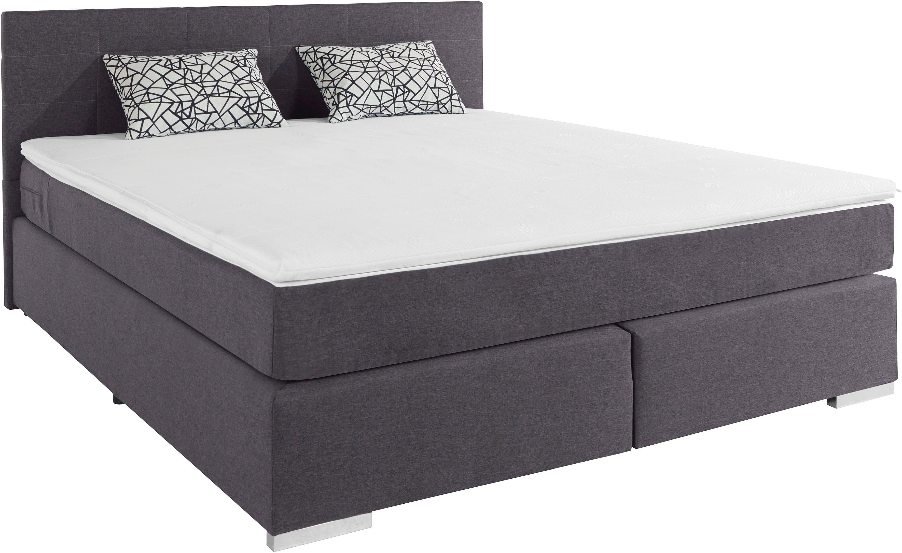 COTTA Boxspringbett Simba | Grau