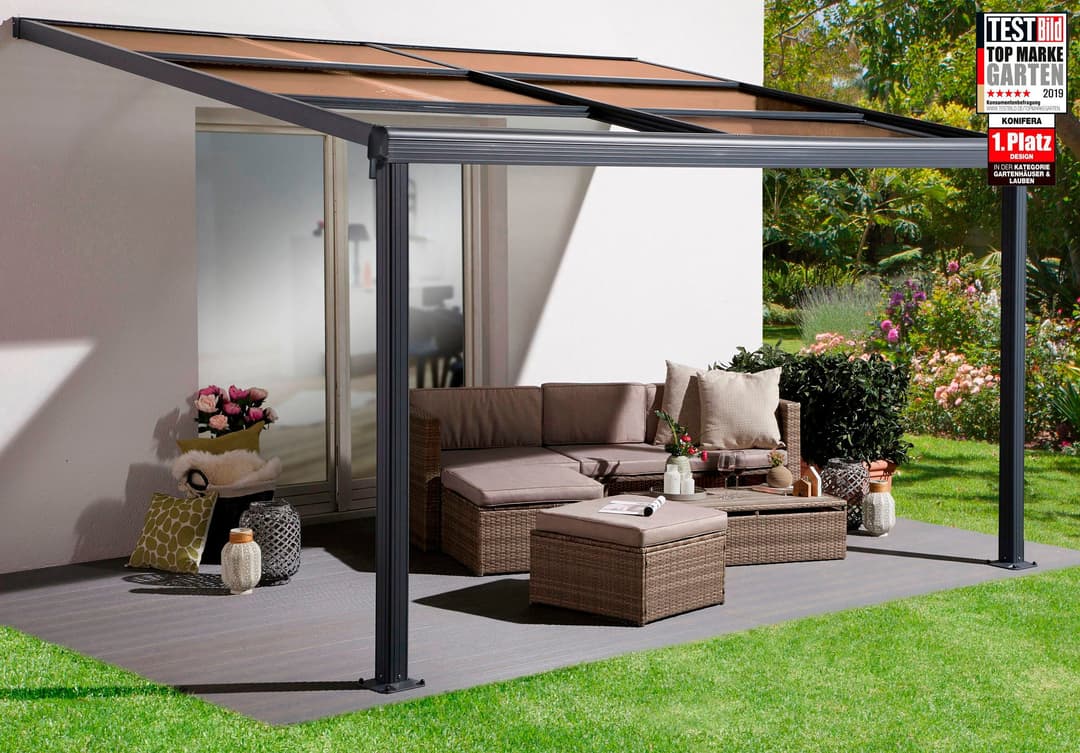 KONIFERA Terrassendach Barcelona Nova | Grau