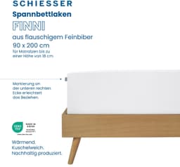 Schiesser Spannbettlaken Finni | Weiß