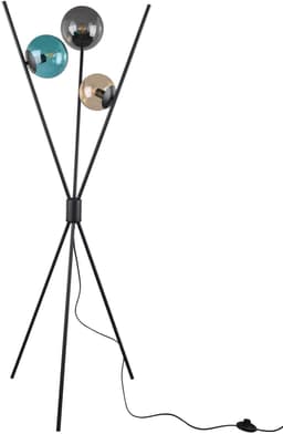 TRIO Leuchten Stehlampe Lance | Schwarz