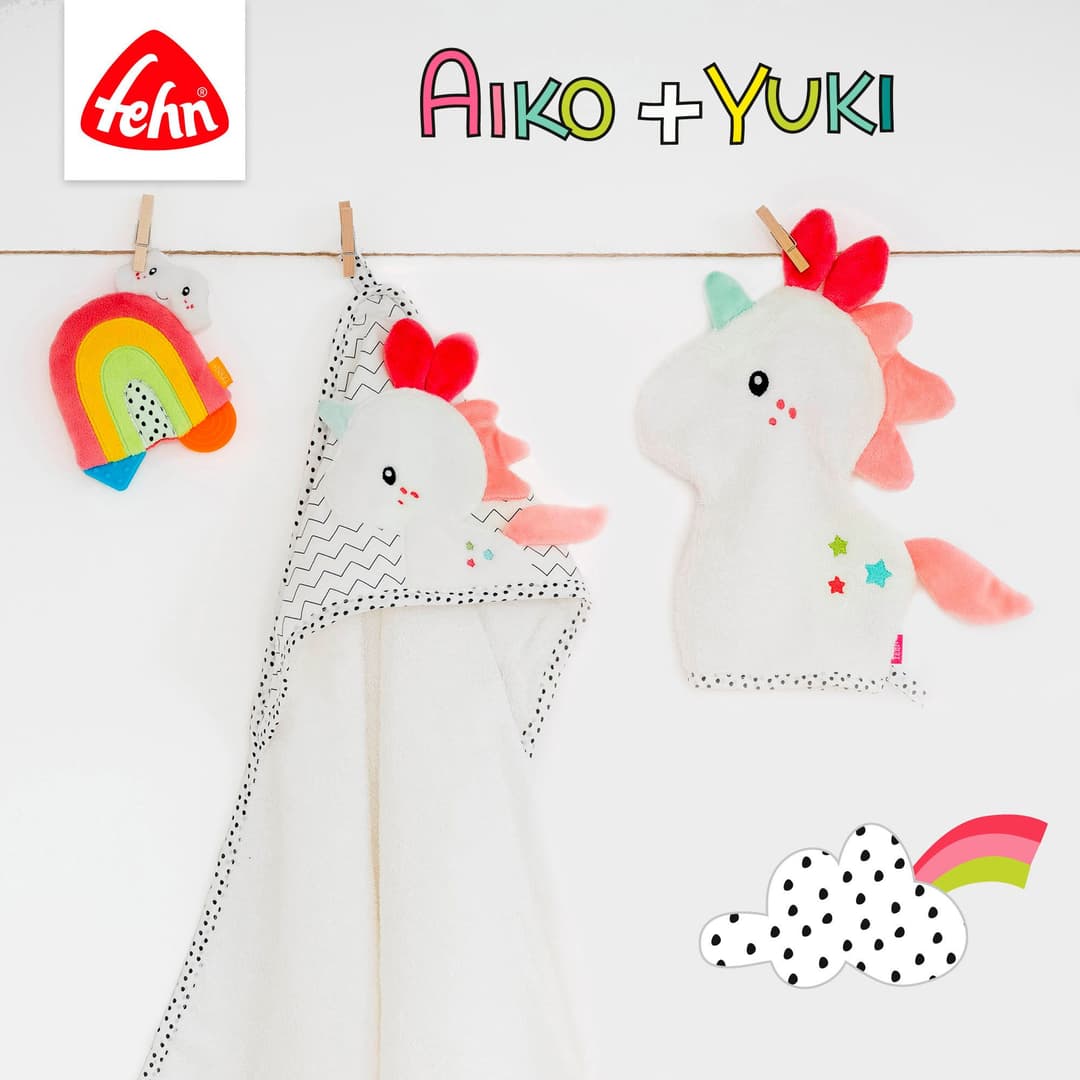Fehn Schmusetuch Aiko & Yuki | Weiß