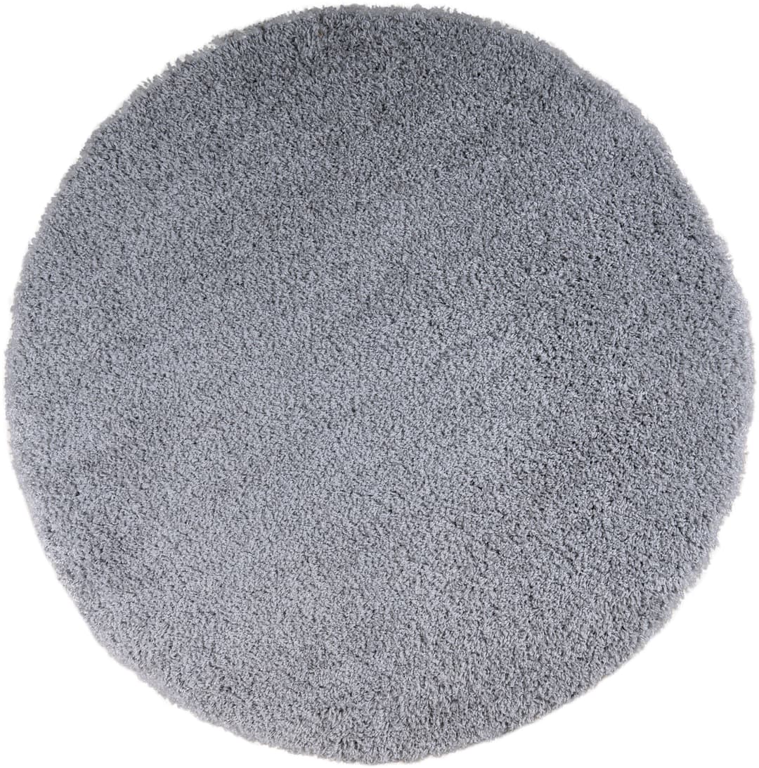OTTO home Shaggy Teppich rund 140cm | Grau