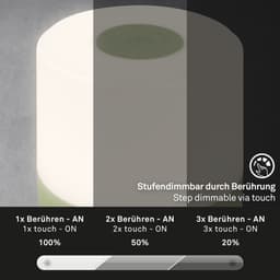 Briloner Leuchten SMAL Tischleuchte | Grün
