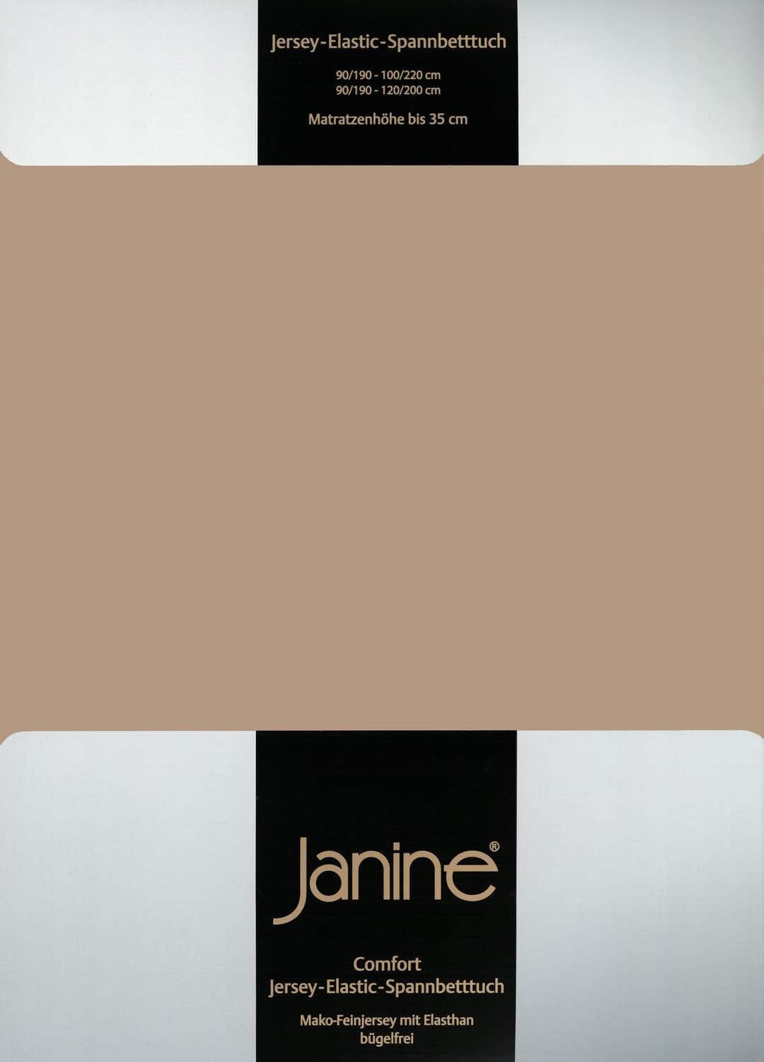Janine Spannbettlaken ELASTIC 5002 | Beige