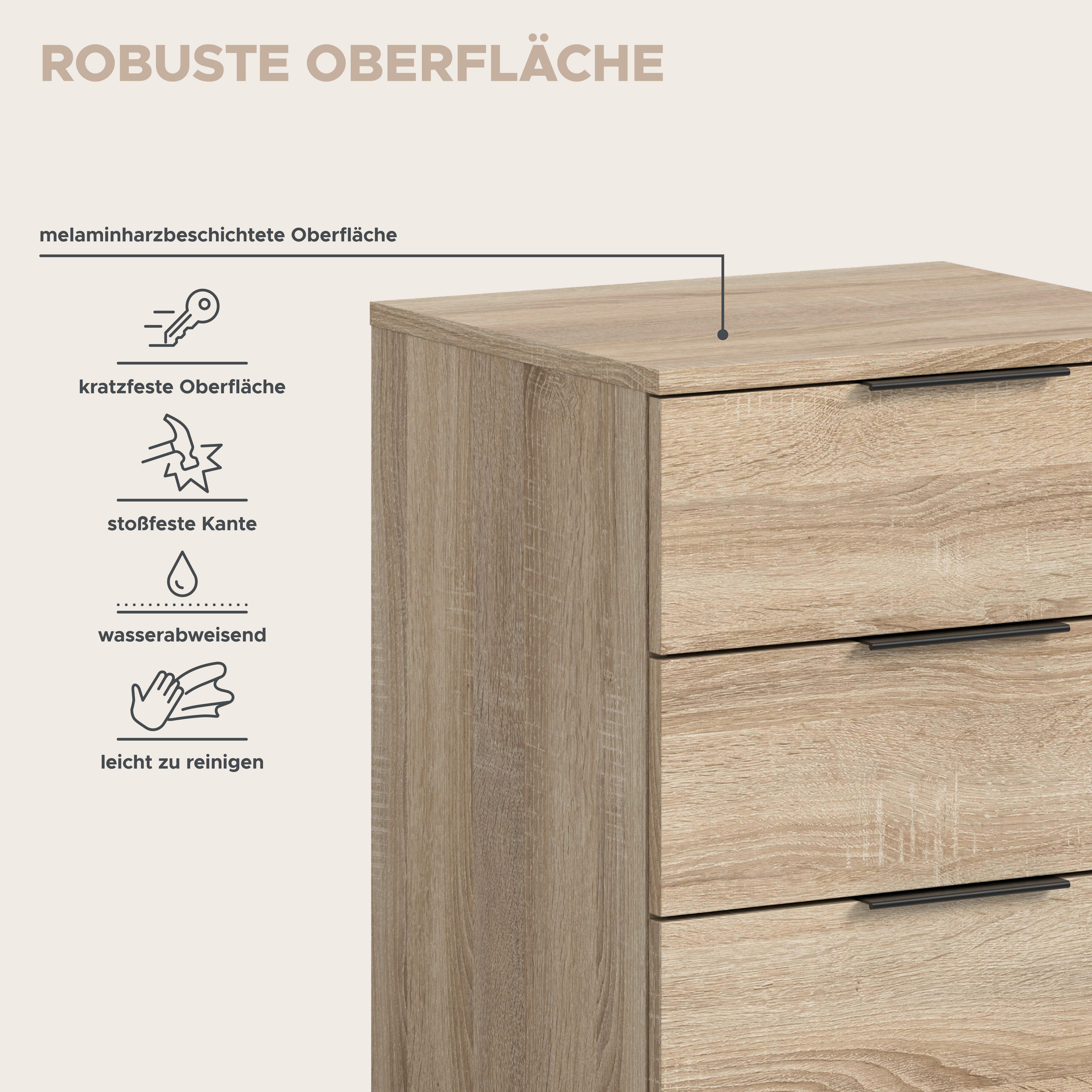 Home affaire Skarde Nachtkommode | Holztöne