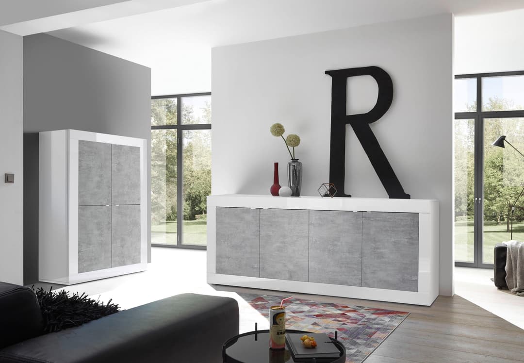 Home affaire Highboard Basic | Weiß