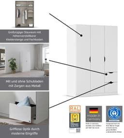 Rauch Kleiderschrank Freiham | Weiß
