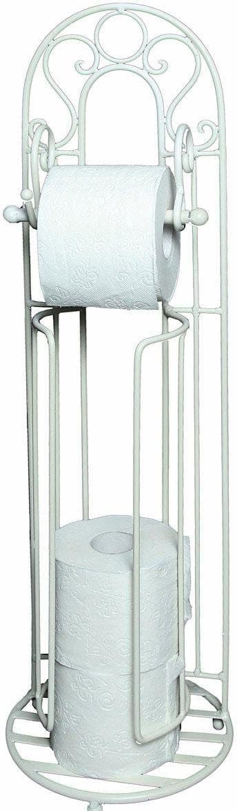 Ambiente Haus Toilettenpapierhalter Antik, weiß | Weiß