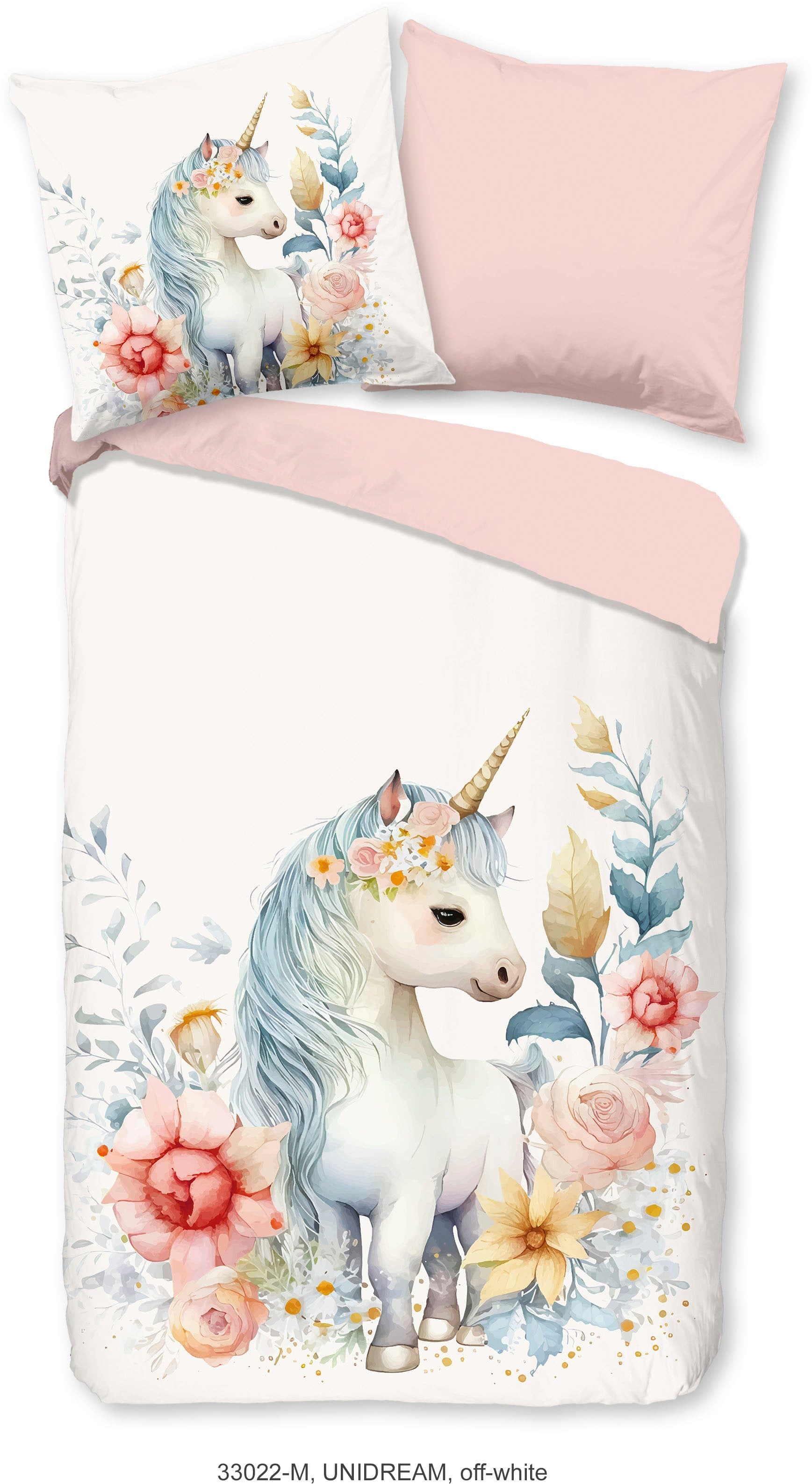 PURE luxury collection Kinderbettwäsche Unidream | Rosa