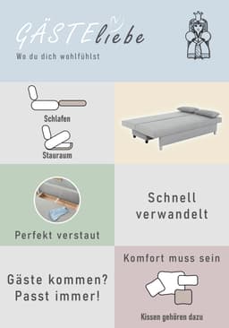 Jockenhöfer Gruppe Schlafsofa Picanto | Grau