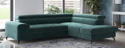 COTTA Ecksofa Aura L-Form | Schwarz