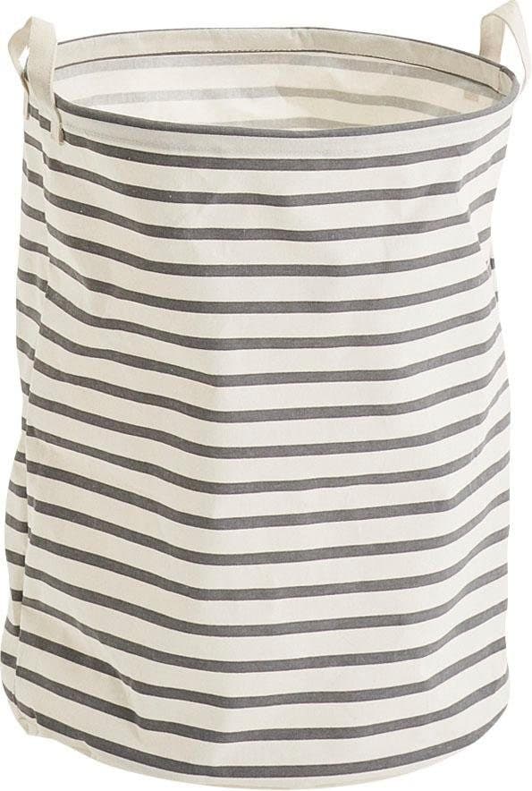 Zeller Present Wäschetasche Stripes | Grau