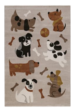SMART KIDS Kinderteppich Rocky & Friends | Braun