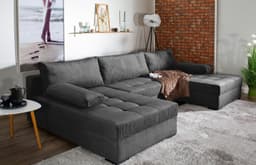 COLLECTION AB Josy U-Form Wohnlandschaft | Grau