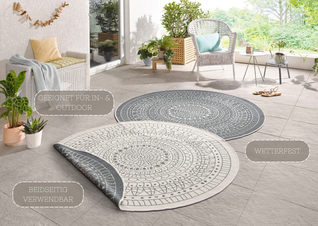 HANSE Home Teppich Porto | Grau