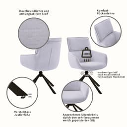 OTTO home Esszimmerstuhl Cusey | Grau