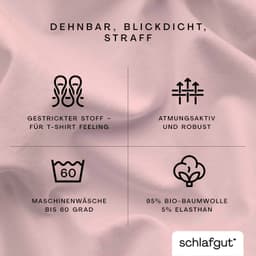 Schlafgut Spannbettlaken PURE Bio-Baumwolle mit Elasthan | Lila
