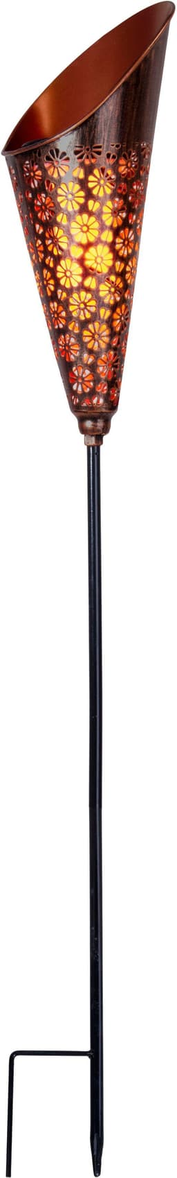 Näve LED Solarleuchte Torch | Kupfer