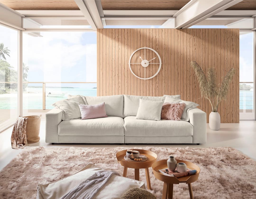 Home affaire Big-Sofa Enisa | Weiß
