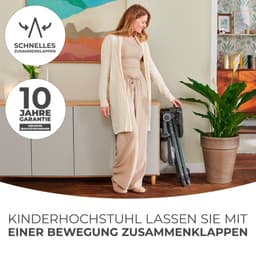 Kinderkraft Kombihochstuhl FOLDEE | Grau