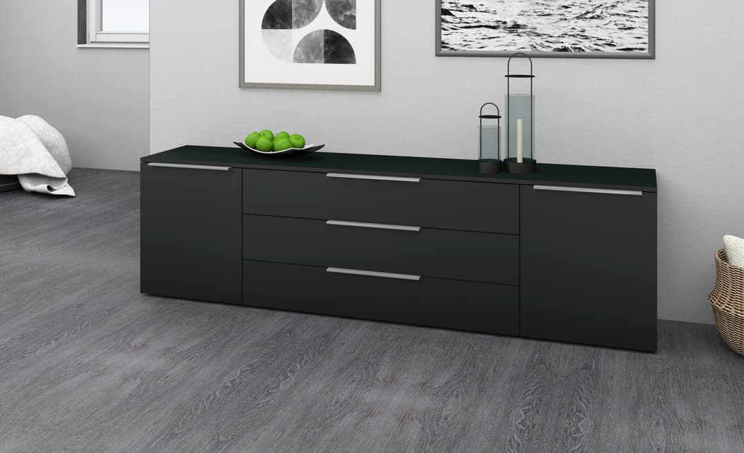 borchardt Möbel Sideboard Oliva | Schwarz