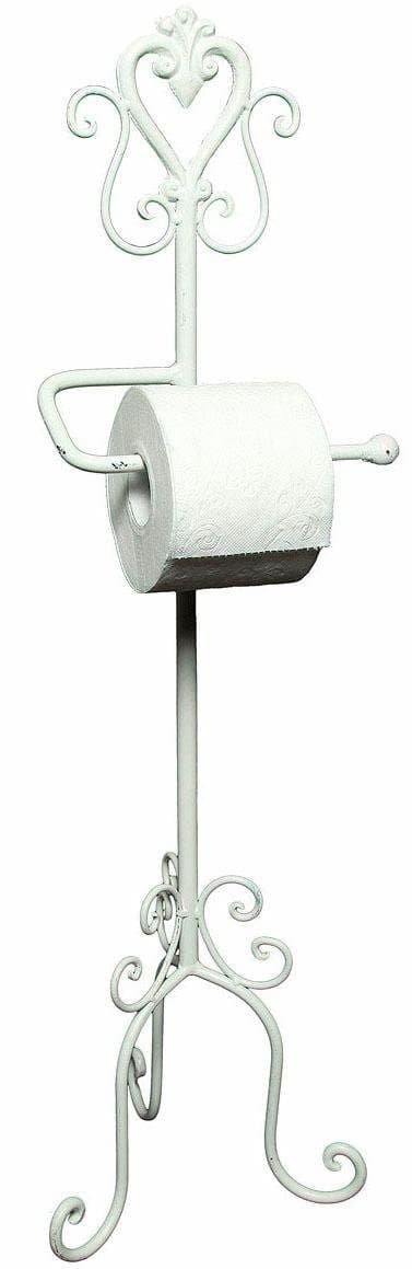 Ambiente Haus Toilettenpapierhalter Antik, weiß | Weiß