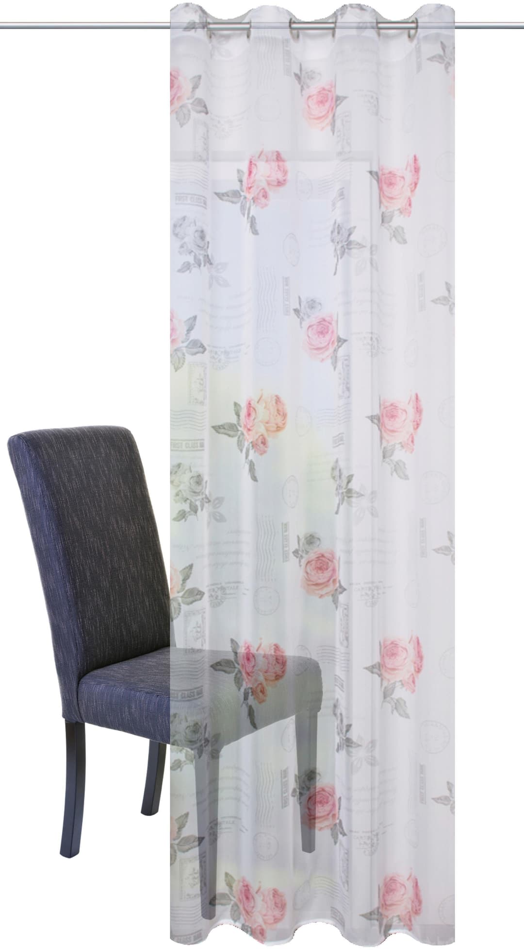 HOME WOHNIDEEN Gardine AMORE | Mehrfarbig