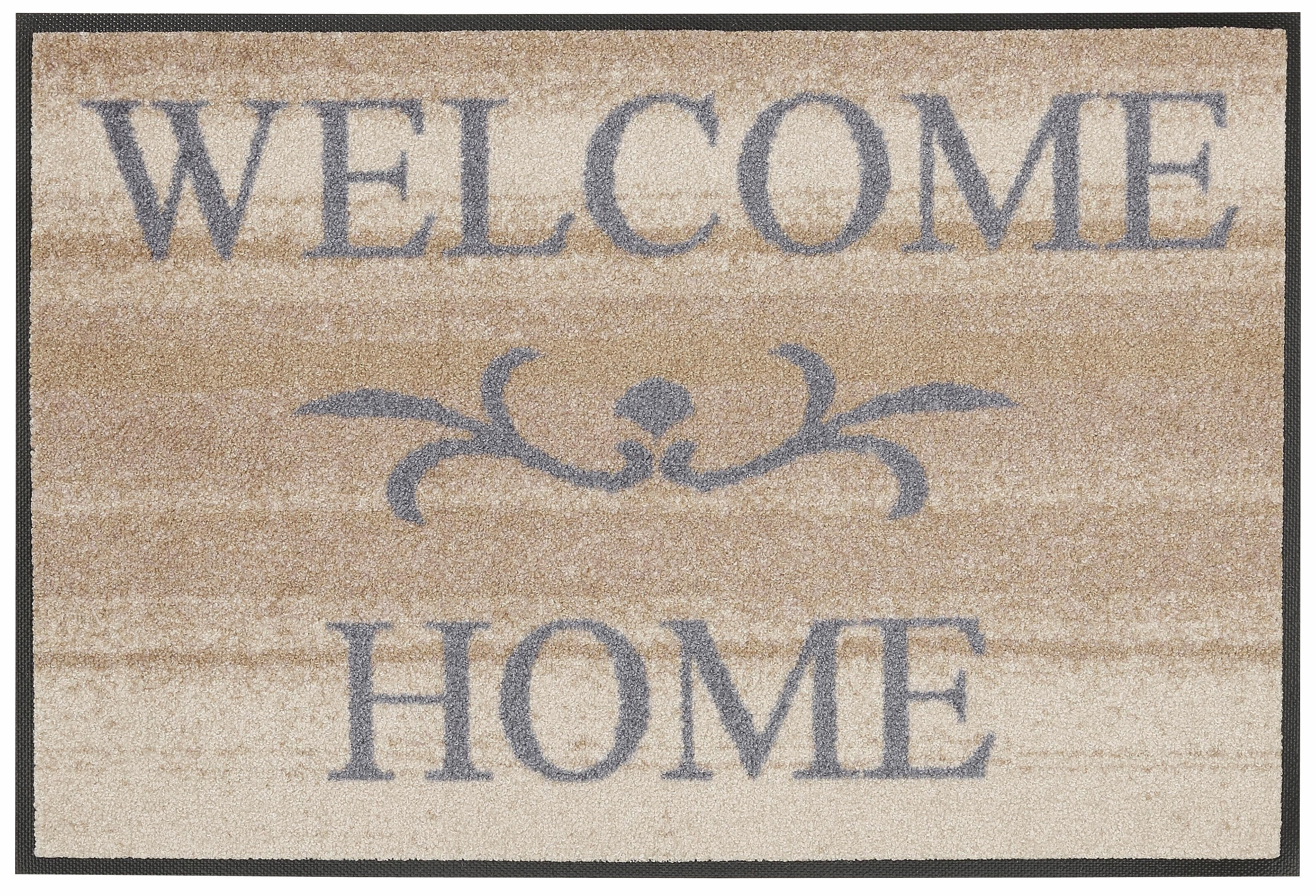 wash+dry by Kleen-Tex Fußmatte Welcome Home | Beige