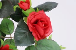 Kunstblume Künstlicher Rosenhänger | Rot