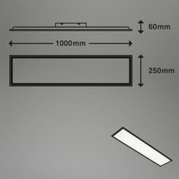 Briloner Leuchten LED Panel 7067015 Simple | Schwarz