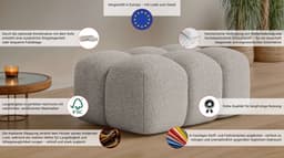 OTTO home Polsterhocker KALLIE | Beige