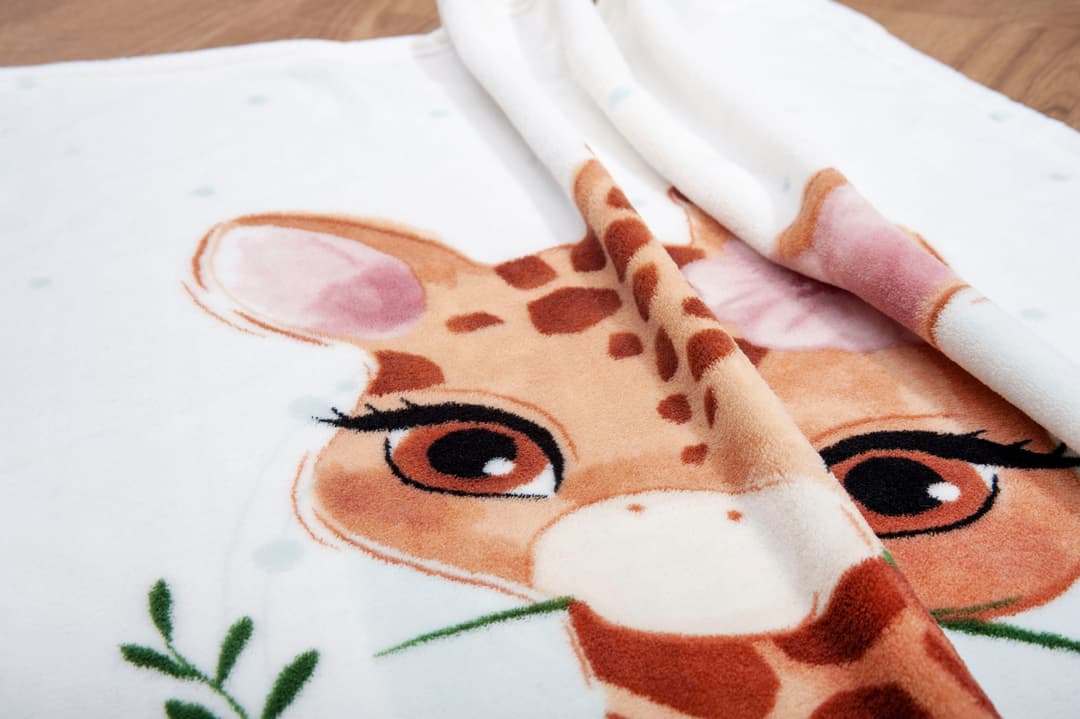 Babydecke Giraffe Baby Best | Weiß