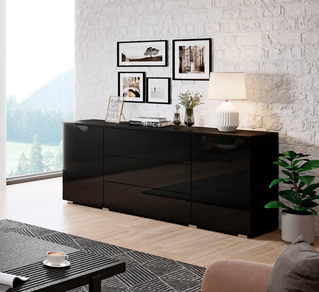 OTTO home Sideboard PARIS | Schwarz