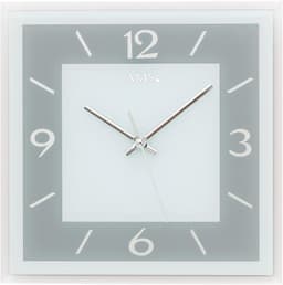 AMS Wanduhr W9573 | Silber