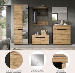 Home affaire Garderoben-Set Rehat | Braun