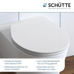 Schütte WC-Sitz SLIM | Weiß