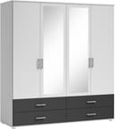 Schlafkontor Drehtürenschrank Ivar Kleiderschrank mit Spiegel 2