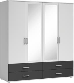 Schlafkontor Drehtürenschrank Ivar Kleiderschrank mit Spiegel